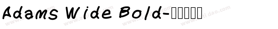 Adams Wide Bold字体转换